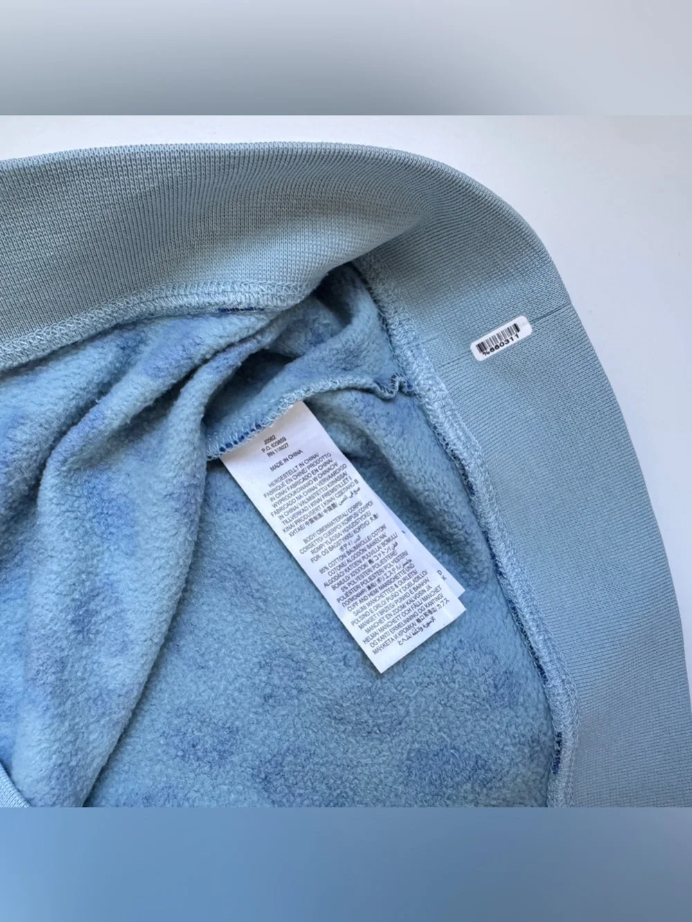 Boden Blue Leopard Print Crewneck Sweater